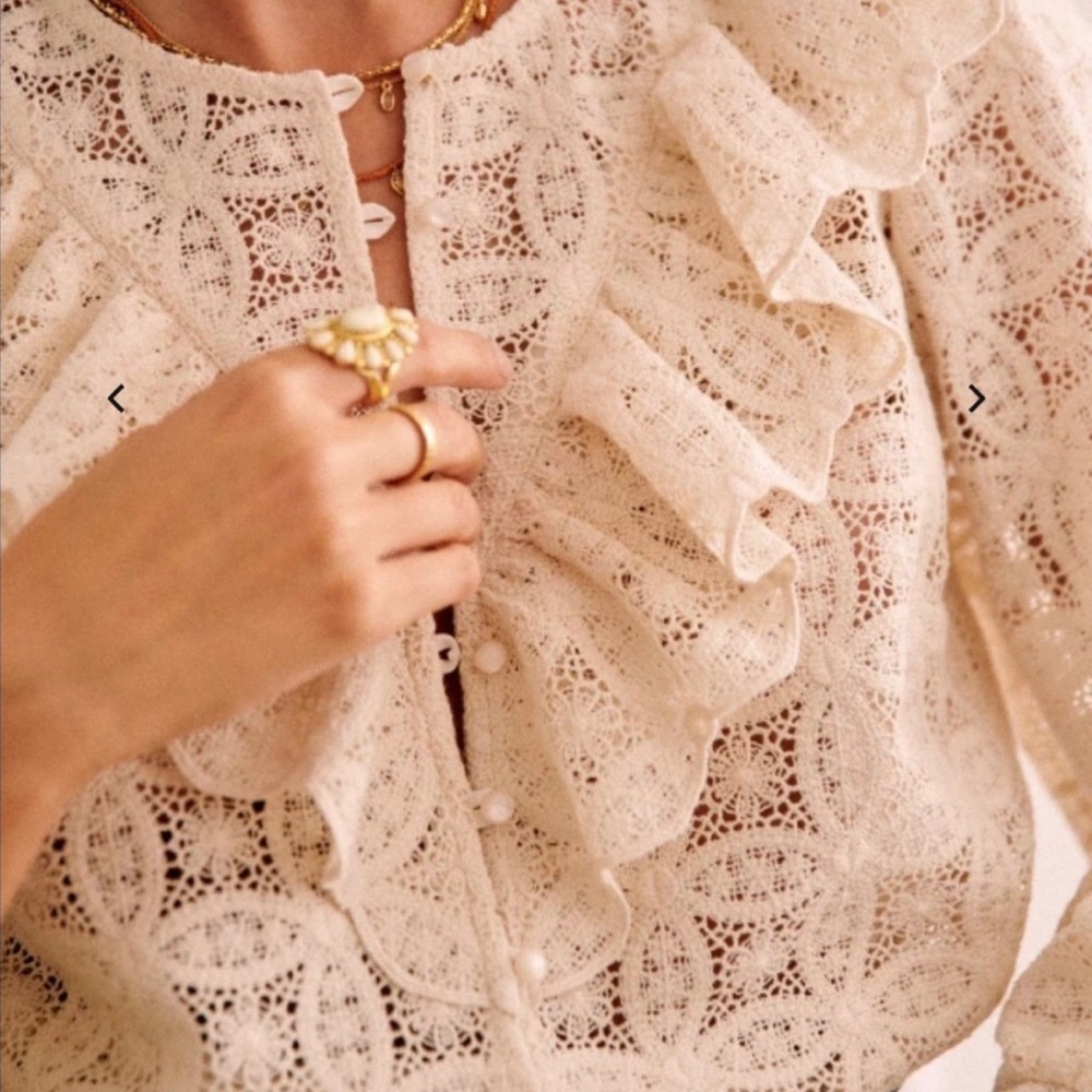Sezane Angela blouse Sz 6/38
